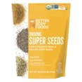 BetterBody Foods Organic Super Seeds, Chia Seeds, Flaxseed Meal, & Hemp