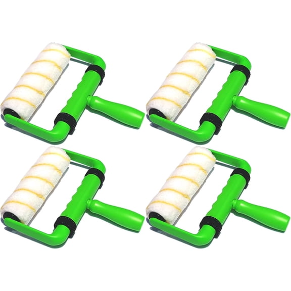 BetterGrip 9" Ergonomic Paint Roller Frame Kit with Extension Handle, Lightweight Roller Set, 4-Piece, pack of 4