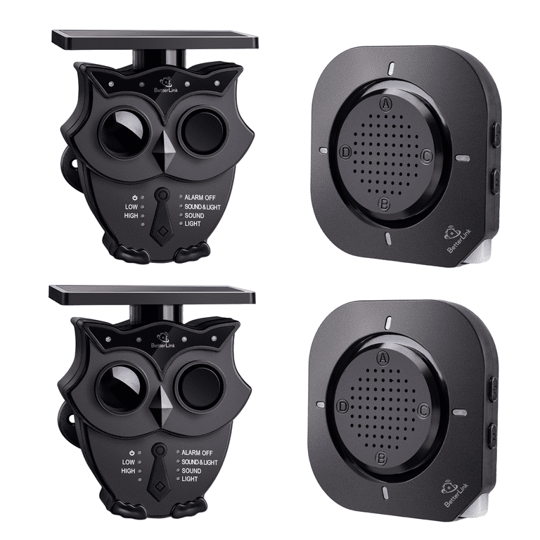 BetterLink Wireless Solar Alarm System - Weatherproof Motion 