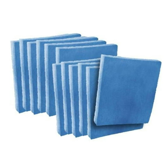 BetterVent Indoor Dryer Vent Filters, 7" x 8-1/4" Polyester Replacement Filters, Pack of 12, Blue/White, Fits Standard Dryer Models