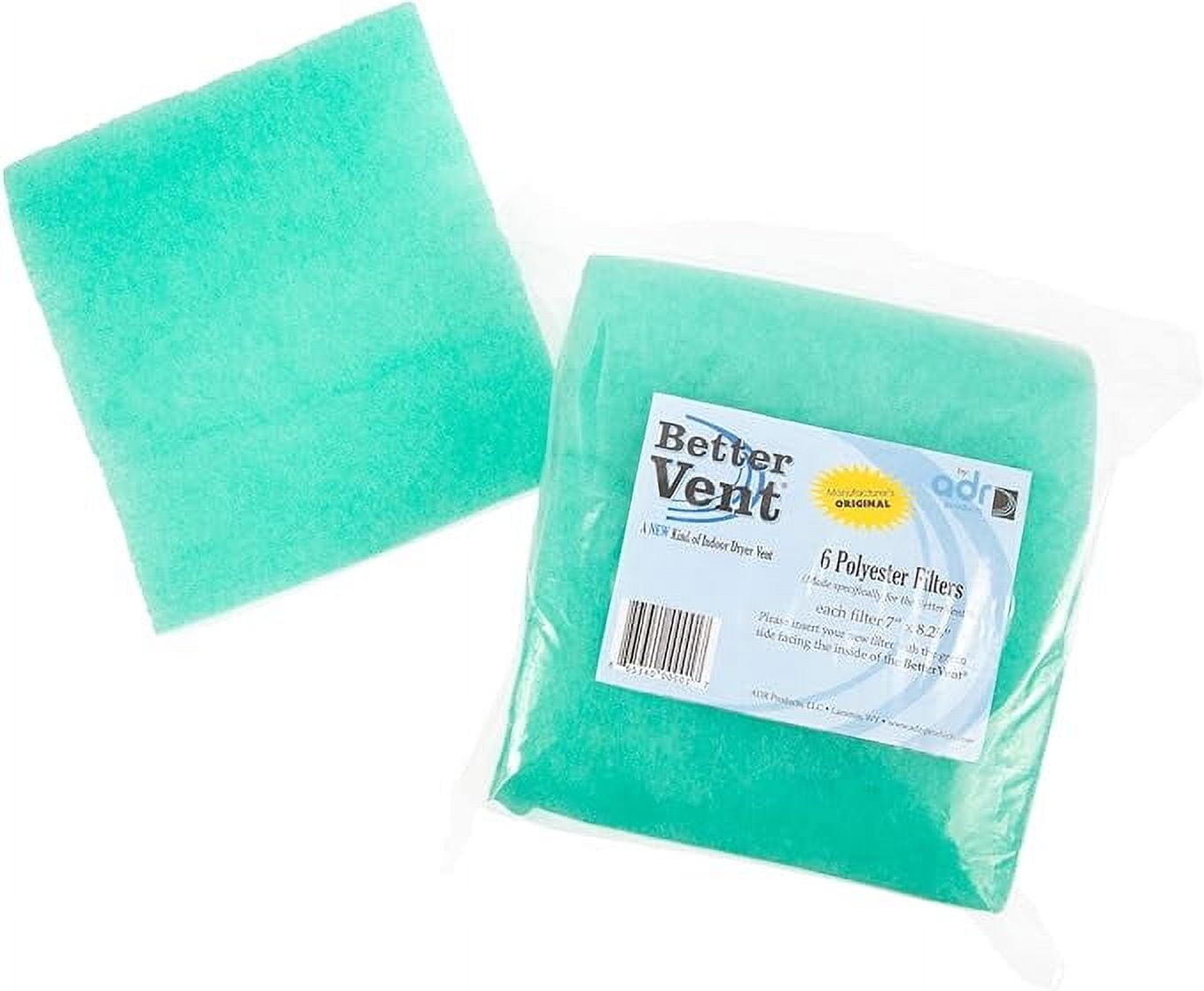 BetterVent Polyester Filter Replacements - Official Manufacturer's Product, 6-Pack