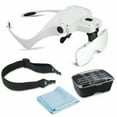 thumbnail image 1 of BetterVision LED Illuminated Headband Magnifier Visor, 5 Detachable Lenses 1X, 1.5X, 2X, 2.5X 3.5X, Hands-Free Head Lighted Magnifying Glass, 1 of 5