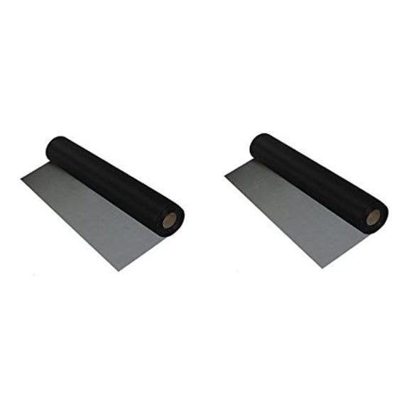 BetterVue Insect Screen - 36" x 25' Black 2-Pack - Enhanced Visibility & Airflow - Improved Insect Protection for Windows & Doors
