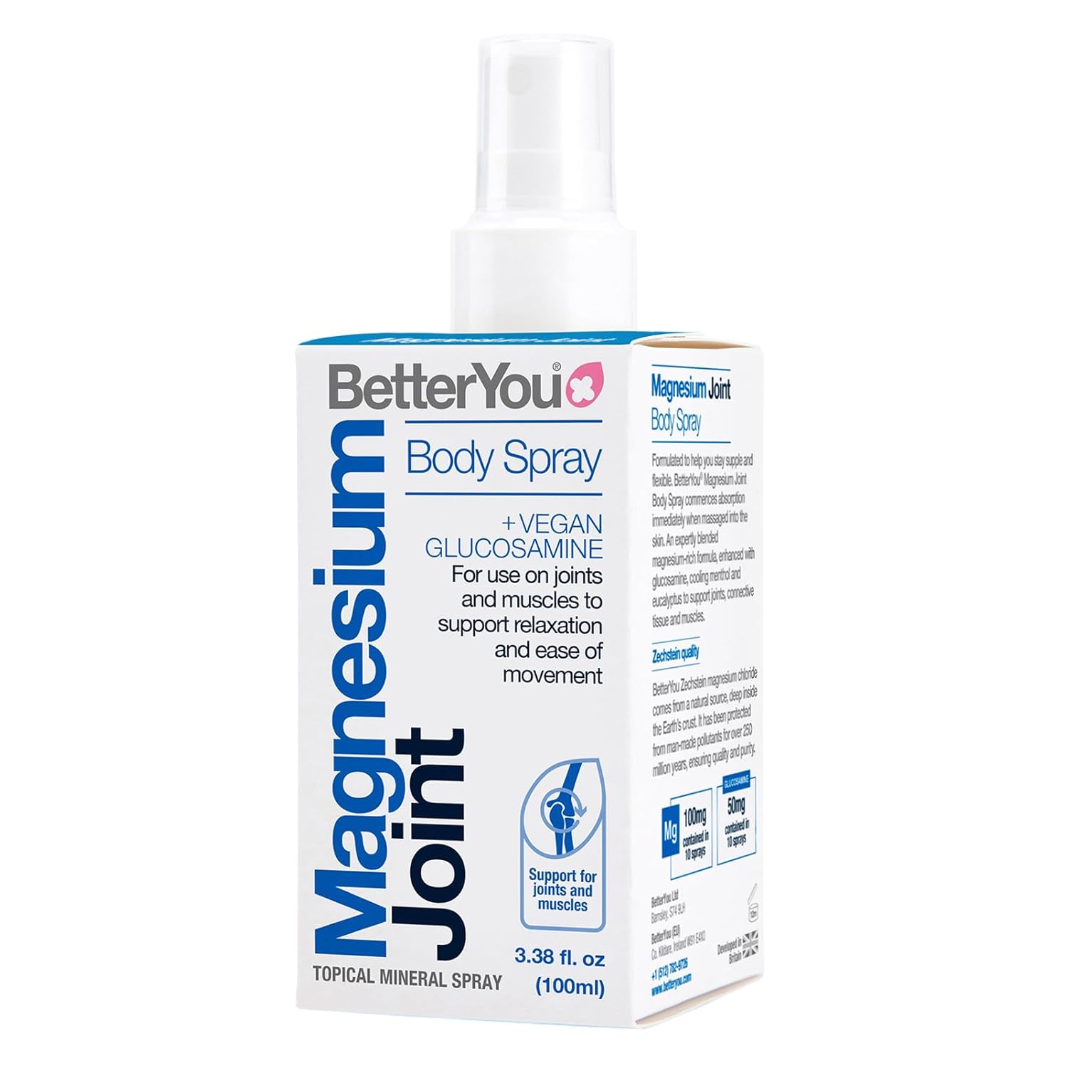 BetterYou Magnesium Muscle Body Spray Muscle Relief Spray Magnesium