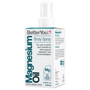 BetterYou Magnesium Oil Body Spray - Pure Magnesium Chloride Muscle And Joint Spray - Relaxing Topical Magnesium Source - For All Ages - 3.38 oz