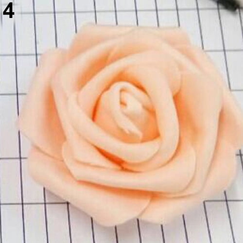 BetterZ 50Pcs Artificial Flowers Wedding Bride Bouquet Party Decor Foam ...