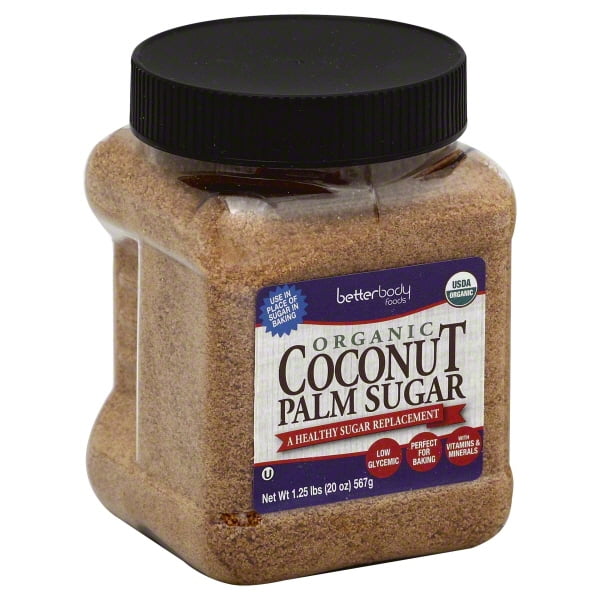 Betterbody Foods Organic Coconut Palm Sugar, 1.25 lbs - Walmart.com