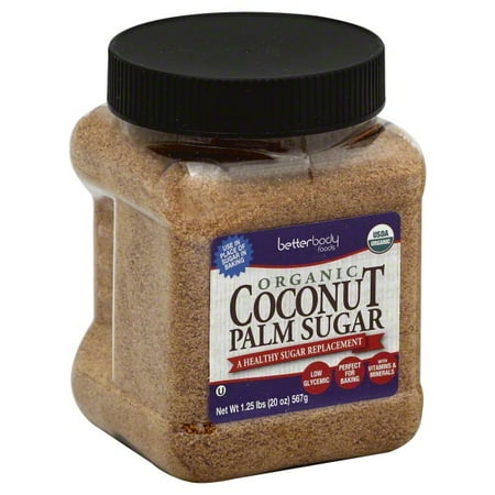 Betterbody Foods Organic Coconut Palm Sugar, 1.25 lbs