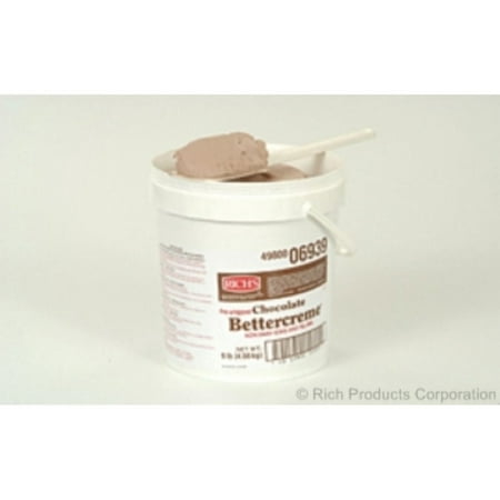 Bettercreme Non-Dairy Artificial Icing Pre-Whipped Chocolate 9lbs (PACK OF 1)