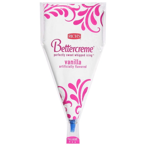 Bettercreme Pre Whipped Vanilla Icing, 24 Ounce -- 10 per Case.