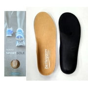 Betterform SportSole Leather Orthotic Arch Supports Replacement Shoe Insoles Full Length Men 15+ Size L