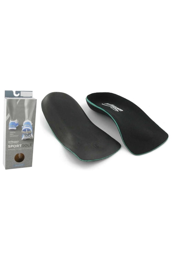 SportSole Orthotic Arch Supports Replacement Shoe Insoles 3/4 Length Men 10-10.5 / WOM 12-12.5 Size E