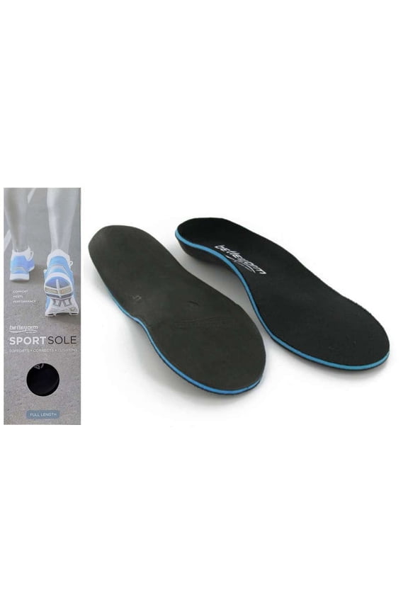 SportSole Orthotic Arch Supports Replacement Shoe Insoles Full Length Men 11-11.5 / WOM 13+ Size I