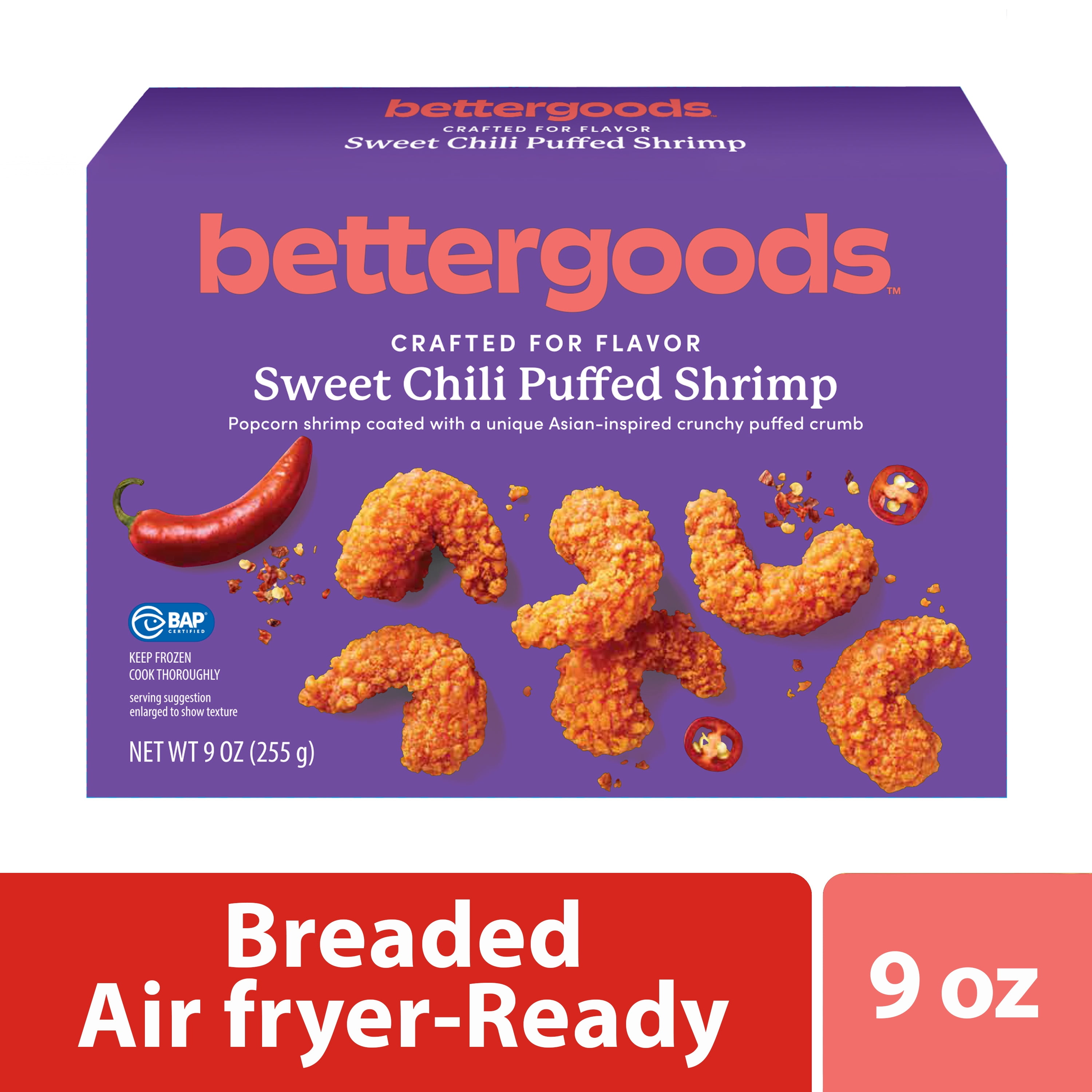 bettergoods Sweet Chili Breaded Shrimp, 9 oz (Frozen)