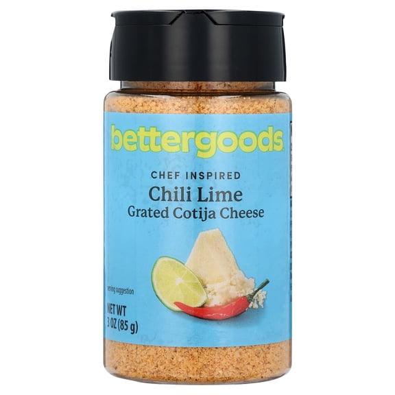 bettergoods Chili Lime Grated Cotija Cheese, 3 oz