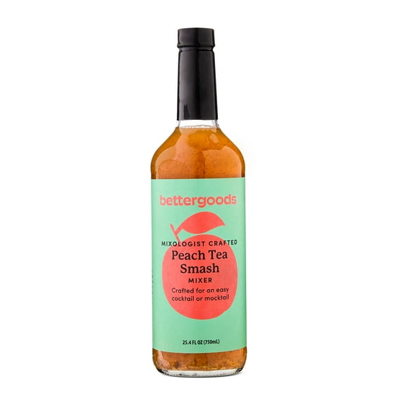 bettergoods Peach Tea Smash Mixer, 25.4 fl oz (Glass Bottle)