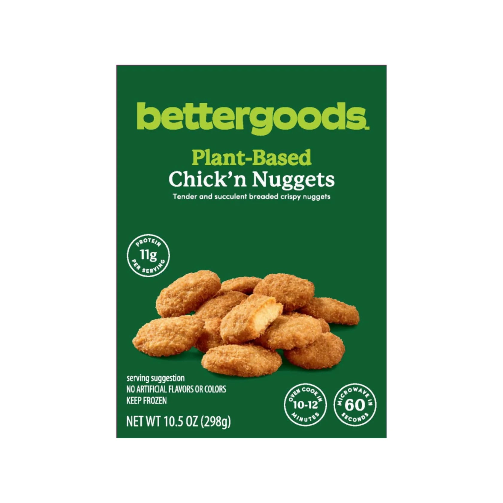 bettergoods Plant-Based Chick'n Nuggets, 10.5 oz (Frozen)