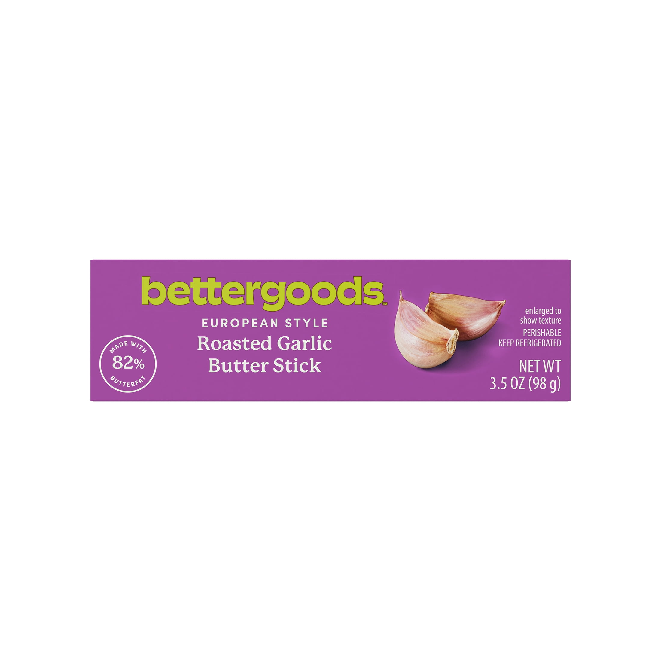 Bettergoods Roasted Garlic European-Style Butter Sticks, 3.5 oz, Refrigerated