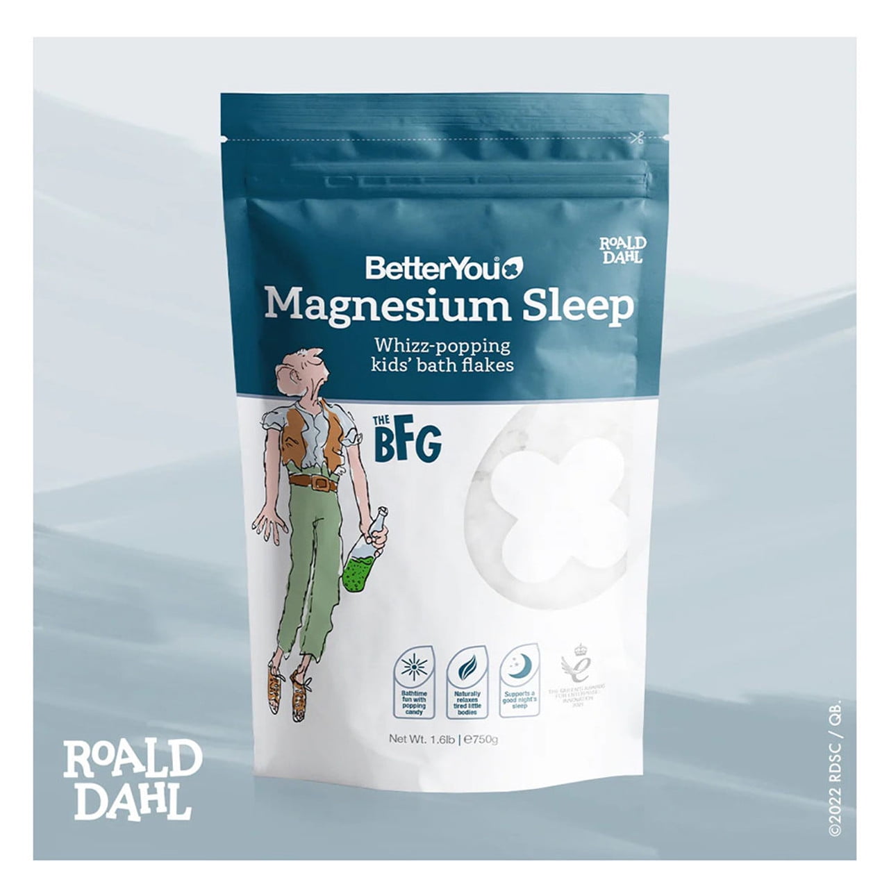 Betteryou Magnesium Sleep Kids Bath Flakes For Good Sleep, 1.6 Lb, 6 Pack