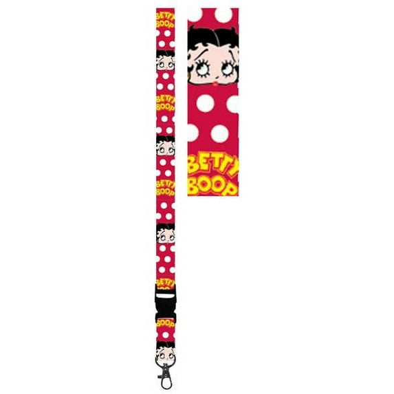 Bettie Boop Polka Dots Contemporary Lanyard