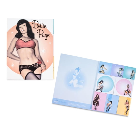 Bettie Page Sticky Note Book: Orange