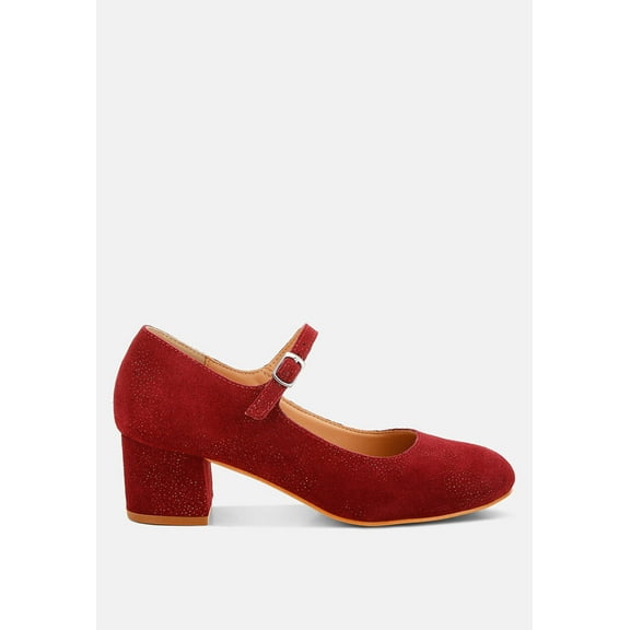 Bettola Shimmer Suede Mary Jane Sandals