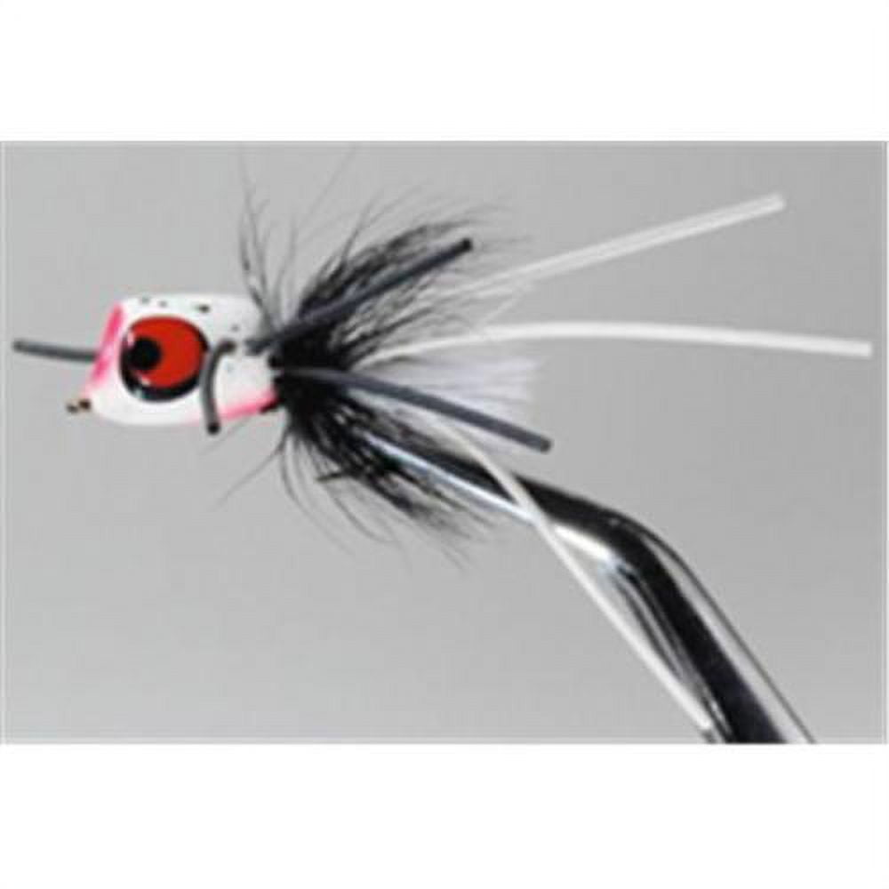 Betts 1201-8-8 Pop N Hot White Speck #8 Fly Popper Fishing Lure