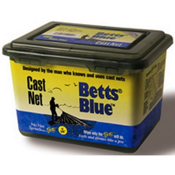 Betts 17MB-4 Professional Mono Blue 1Lb/Foot 3/8" Mesh 4' Fishing Cast Net