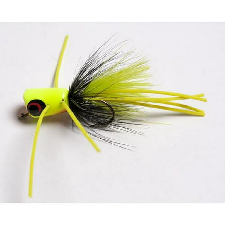 Betts 309-8-5 Poka Pop Chartreuse Green Sz 8 Fly Popper Fishing