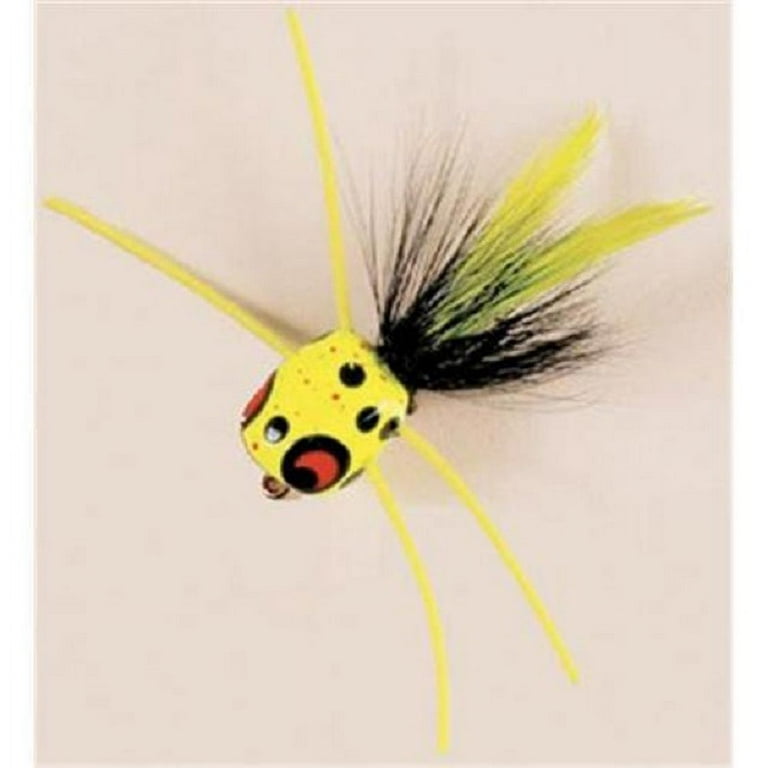 Betts 7/10/2005 Frugal Frog Chartreuse #10 Cork Body Fly Fishing Lure 