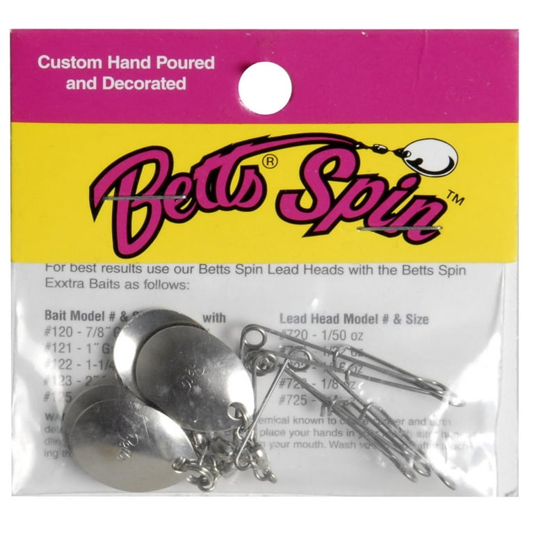 Betts Jig Spinners Size 0 - 5 Count Nickel - 30-5-0N