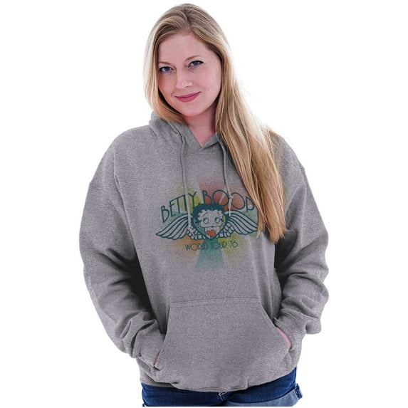 Betty Boop 70s Cartoon TV Show Hoodie Sweatshirt Women Brisco Brands L