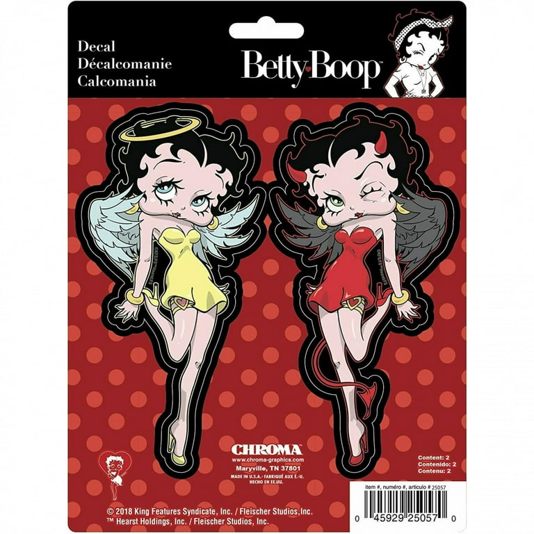【中古】BETTY BOOP DEVIL ANGEL Betty Boop 848515 Angel & Devil Official Licensed Car Emblem