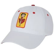 POPFUNK Betty Boop 864801 Polyester Betty Boop 6 Panel Strap Closure Adjustable Hat, White