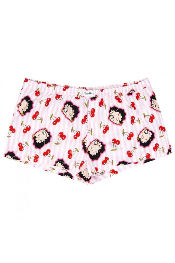 904193-xlarge Betty Boop Striped Cherries Sleep Boxers, Multi Color - Extra Large