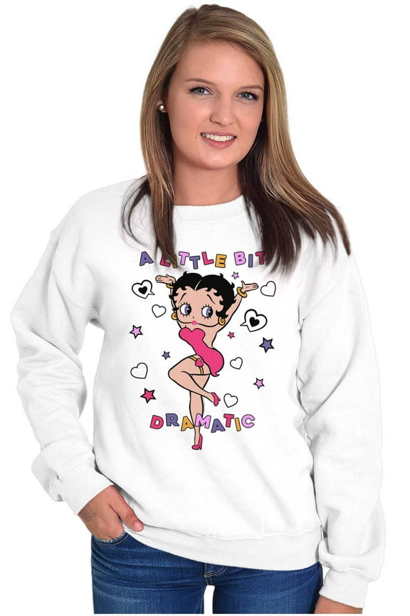 A Little Bit Dramatic Women Plus Size Sweatshirt Brisco Brands 5X