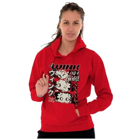 Betty Boop A Wink And A Giggle Hoodie Sweatshirt Women Brisco Brands S