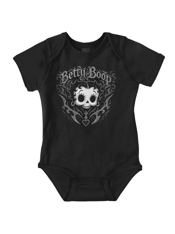 Affliction Skull Cartoon Baby Girl Short Sleeve Printed Bodysuit Brisco Brands 6M