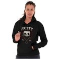 thumbnail image 1 of Betty Boop Affliction Skull Chain Womens Pullover Graphic Hoodie Brisco Brands S, 1 of 4