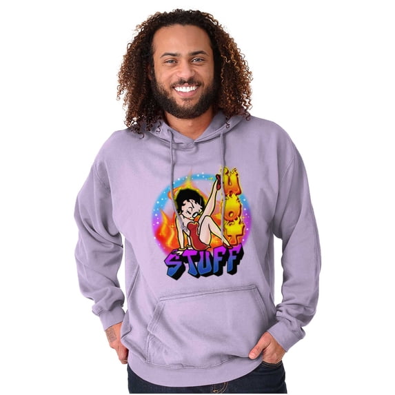 Betty Boop Air Brushed Hot Stuff Hoodie Sweatshirt Women Brisco Brands 5X
