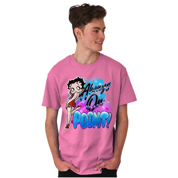 Betty Boop Air Brushed On Point Women's Graphic T Shirt Tees Brisco Brands M