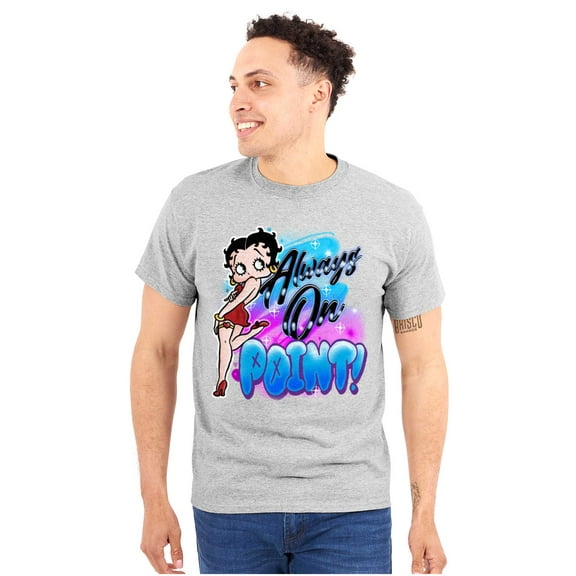 Betty Boop Air Brushed On Point Women's Graphic T Shirt Tees Brisco Brands S