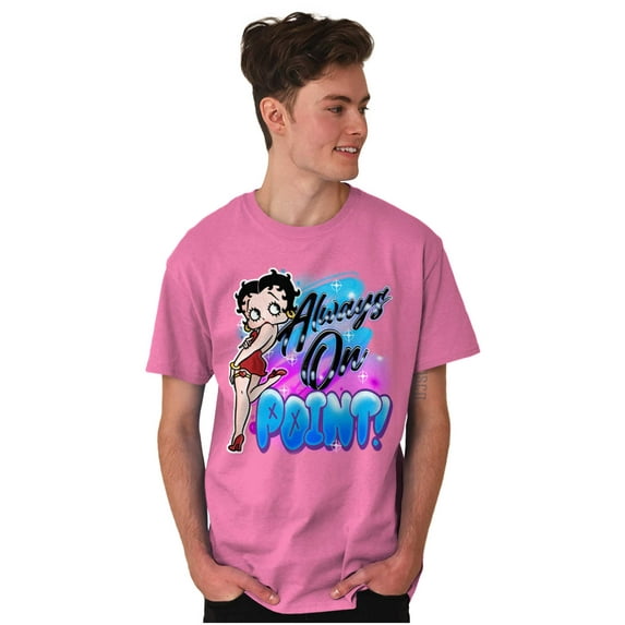 Betty Boop Air Brushed On Point Women's Graphic T Shirt Tees Brisco Brands X