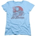 thumbnail image 1 of Betty Boop All American Biker S/S Women's T-Shirt Light Blue, 1 of 1