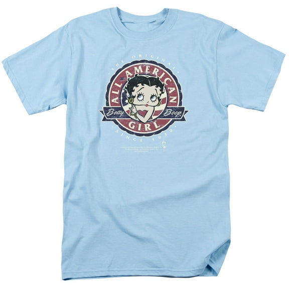 Betty Boop All American Girl Unisex Adult T Shirt For Men And Women