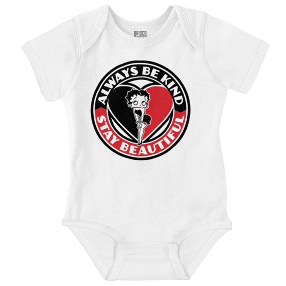 Betty Boop Always Be Kind Cute Bodysuit Jumper Girls Infant Baby Brisco Brands 6M