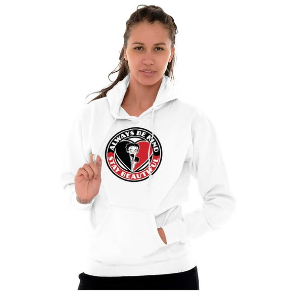 Betty Boop Always Be Kind Cute Women Plus Size Hoodie Brisco Brands 3X