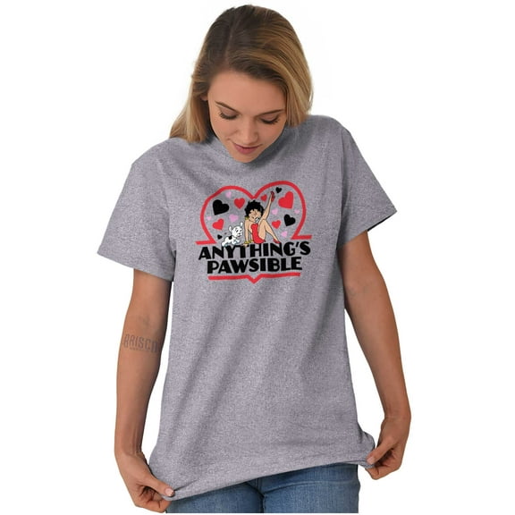 Betty Boop Anythings Possible Pun Women Plus Size Graphic Tee Tees Brisco Brands 3X