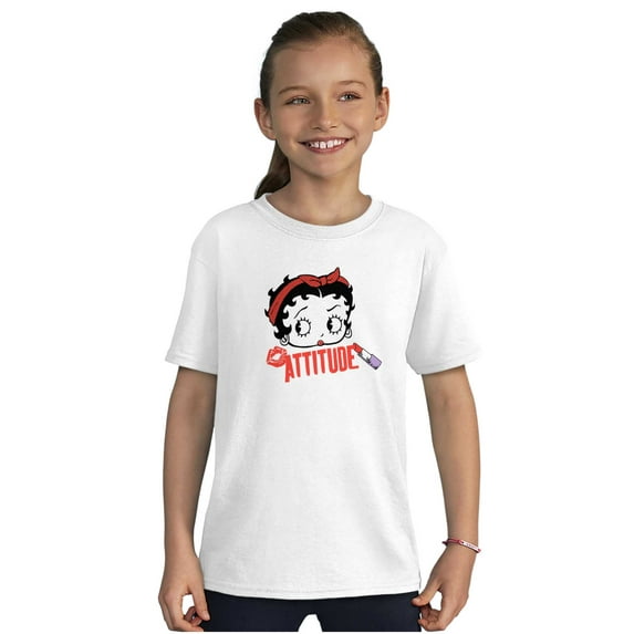 Betty Boop Attitude Cartoon Character Girls Kids T Shirt Tees Teen Brisco Brands S