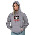 thumbnail image 1 of Betty Boop Attitude Cartoon Character Hoodie Sweatshirt Women Brisco Brands S, 1 of 6